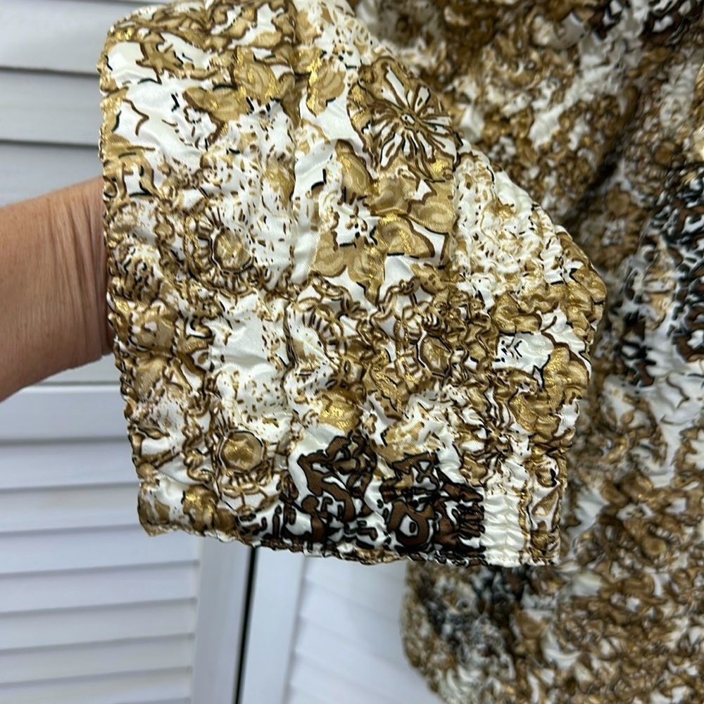 Ruby Rd. Jacket Size 2X Lightweight Brown Gold & … - image 7